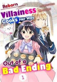 Poster for the manga Reborn Villainess Cooks Her Way Out of a Bad Ending /Official