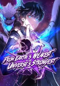 Poster for the manga From Earth’s Weakest to the Universe’s Strongest