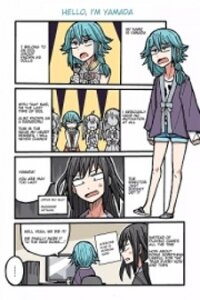 Poster for the manga Yamada's Life as a Lazy Youtuber