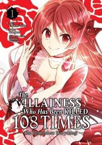 Poster for the manga The Villainess Who Has Been Killed 108 Times: She Remembers Everything!