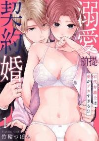 Poster for the manga Dekiai Zentei, Keiyakukon. ~Iwashiro Bengoshi wa Ai ga Deka Sugiru!?~