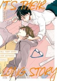 Poster for the manga Hanaseba Nagai Futari no Hanashi