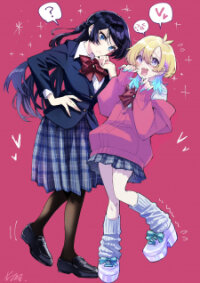 Manga poster Kanpeki na Iinchou-chan to Gouhou Gyaru-chan no Manga
