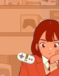 Poster for the manga The Video Game Store Under the Barbershop