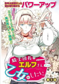 Poster for the manga Even the Elf Captain Wants to be a Maiden