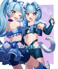 Poster for the manga The cute twins, Neru and Rune