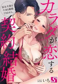 Poster for the manga Karada ga Koisuru Keiyaku Kekkon ~ Tominaga Fusai wa Kon'ya mo Rikon Dekimasen