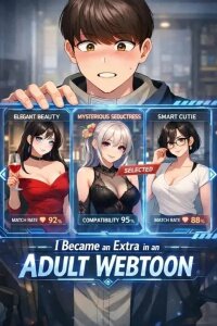 Manga poster I Became an Extra in an Adult Webtoon