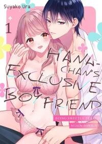 Poster for the manga Hana-chan Gentei Kareshi - Konya mo Amaku Ijiwaru ni Semarareteimasu