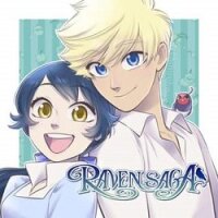 Poster for the manga Raven Saga