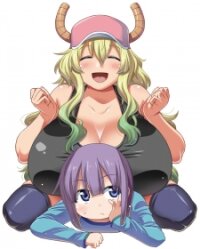 Poster for the manga Miss Kobayashi's Dragon Maid: Lucoa Is My Xx