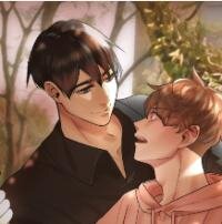 Poster for the manga My Roommate, Handsome Senior