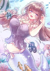 Manga poster Ashi Fetish na no ni Ningyo Hime ni Semararetemasu