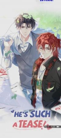 Poster for the manga He's Such A Tease