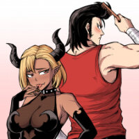 Poster for the manga Succubus X Delinquent (Webtoon)