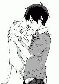 Poster for the manga A Monster in Cat's Clothing