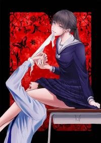 Poster for the manga The Devil in Her School Uniform