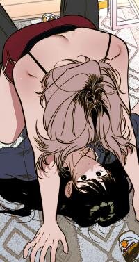 Poster for the manga The Soaking Wet Unnie Next Door Wants Me To Touch Her Down There?
