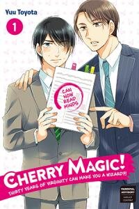 Poster for the manga Cherry Magic! Thirty Years of Virginity Can Make You a Wizard?!