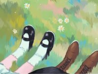 Poster for the manga The Flower That Blooms on the Grave