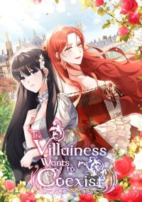 Poster for the manga The Villainess Wants to Coexist
