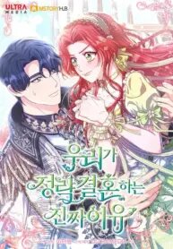 Poster for the manga The Real Reason We’re Getting Married
