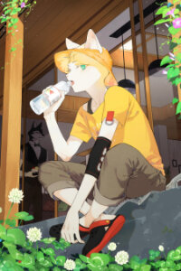 Poster for the manga Wolf Butler And His Cat Master