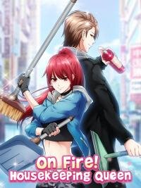 Poster for the manga On Fire! Housekeeping Queen