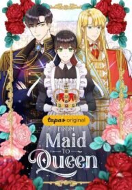 Poster for the manga From Maid to Queen