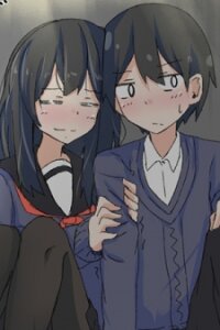 Poster for the manga A Story About Wanting To Commit Suicide, But It's Scary So I Find A Yandere Girl To Kill Me, But It Doesn't Work